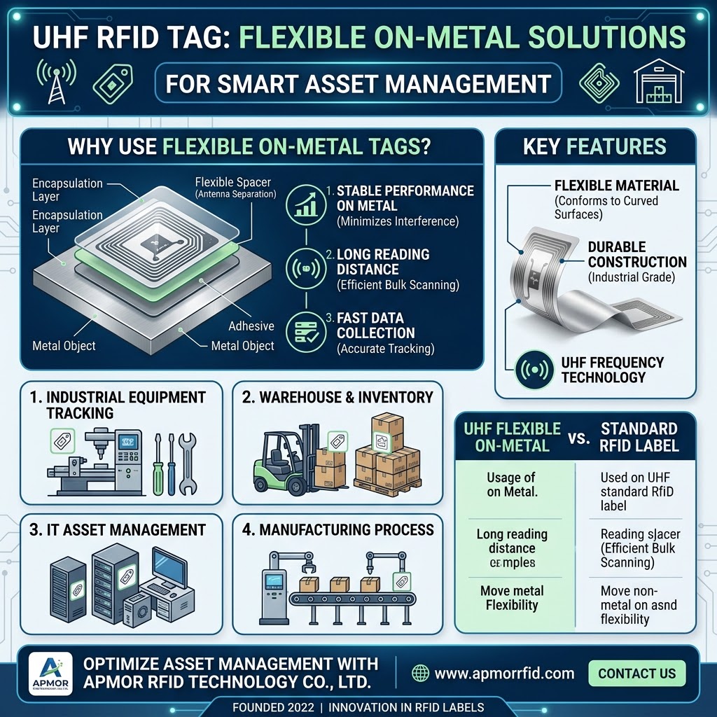 anti metal rfid label